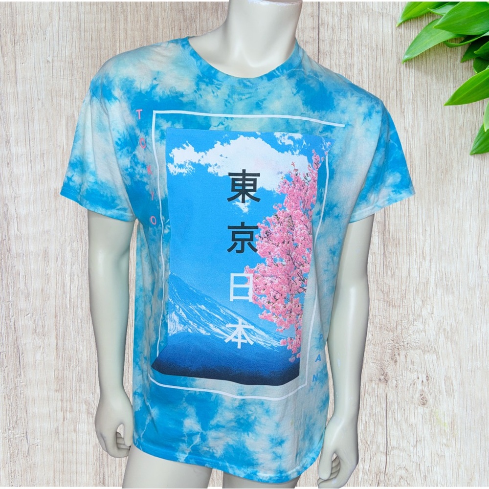 Popular Poison Tokyo Cherry Blossom Tie Dye T-Shirt Mens Size Large